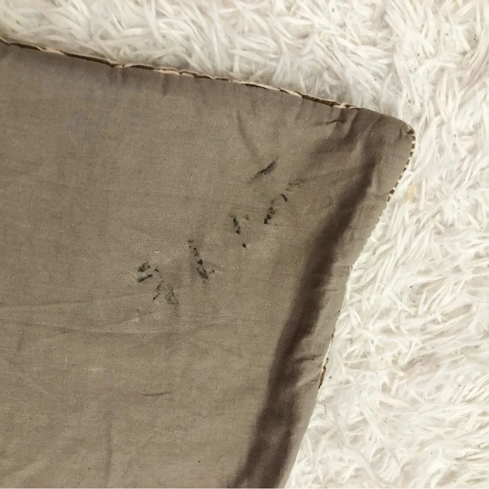 Crate & Barrel Printed‎ Pillow Sham Cover Grey Yellow OS